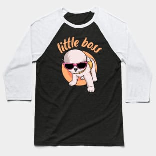 Little Boss, Puppy Cute Baseball T-Shirt